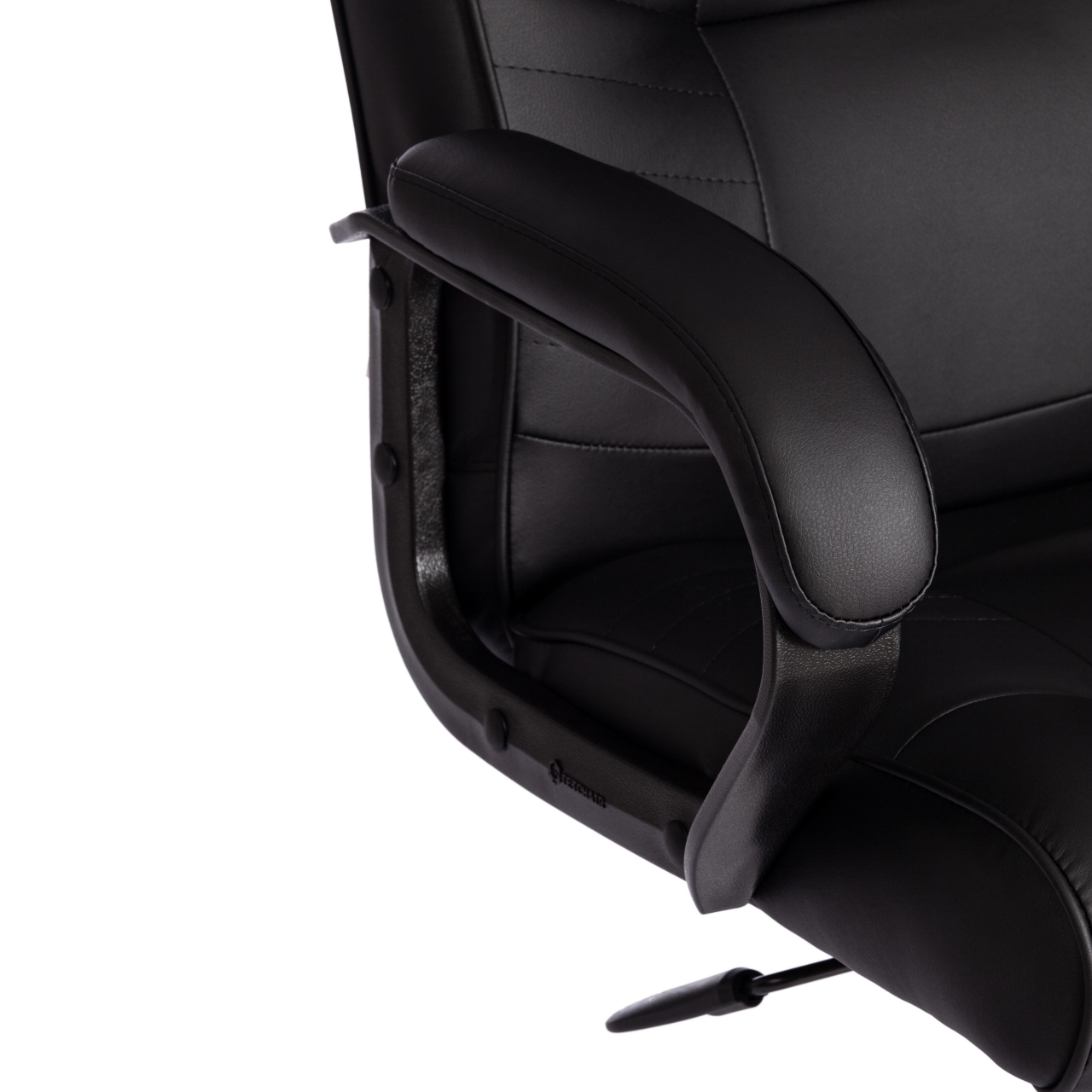 Кресло MAXIMA Хром (22) кож/зам, черный, 36-6