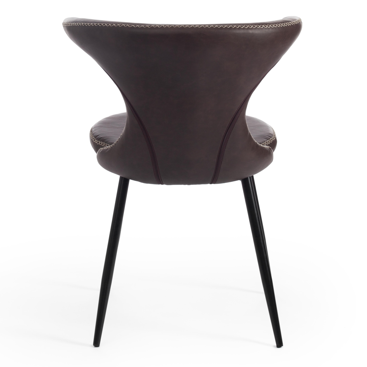 Стул FLAIR (mod. 9020) экокожа/металл, 60 х 56 х 78 см , коричневый 1/черный