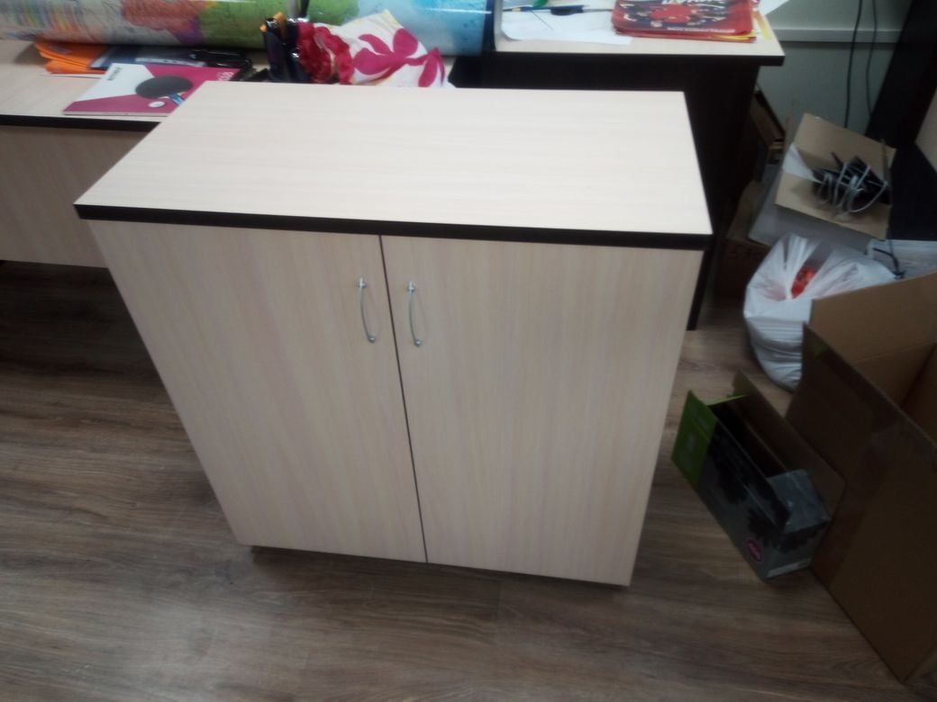 Шкаф для документов низкий Р.Ш-6 Венге/Дуб молочный