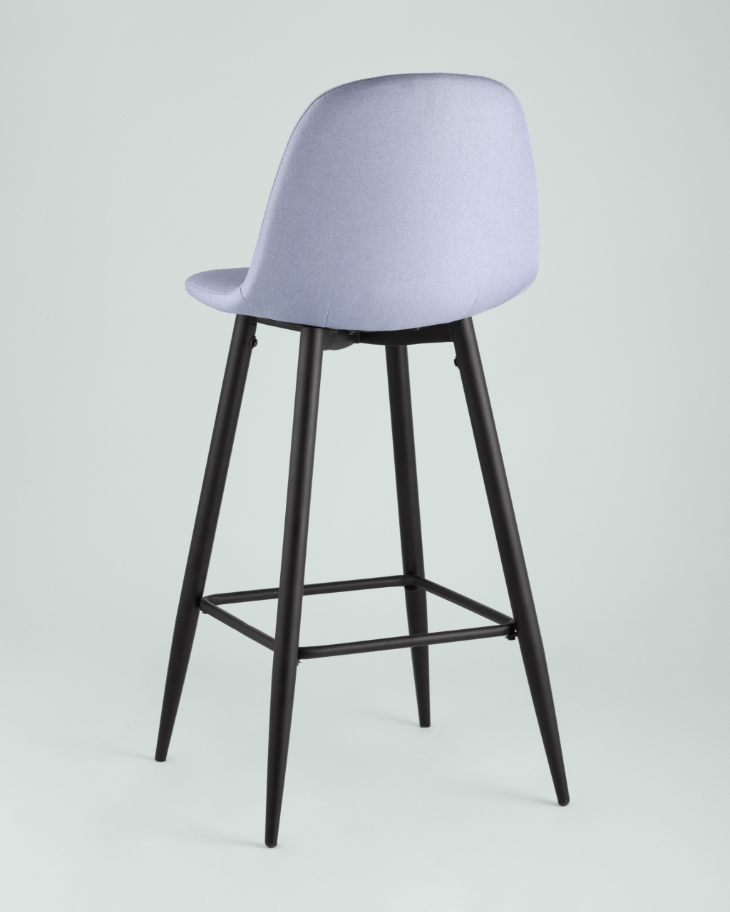 Барный стул Валенсия с удобной спинкой Небесно-голубой