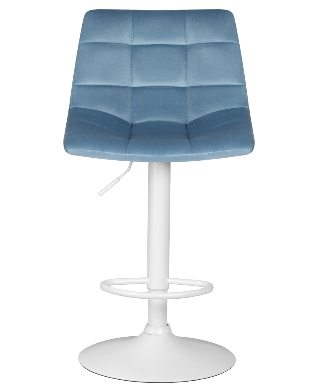 Стул барный DOBRIN TAILOR WHITE (пудрово-голубой велюр (MJ9-74)) 2 шт