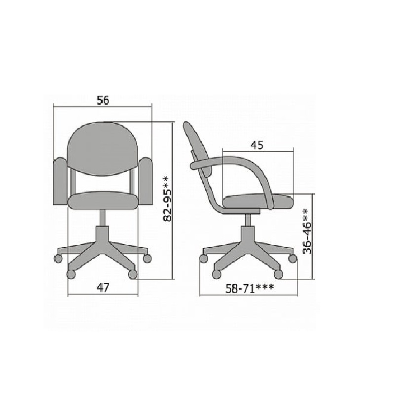 Кресло офисное Metta MA-70 AL Черное №721
