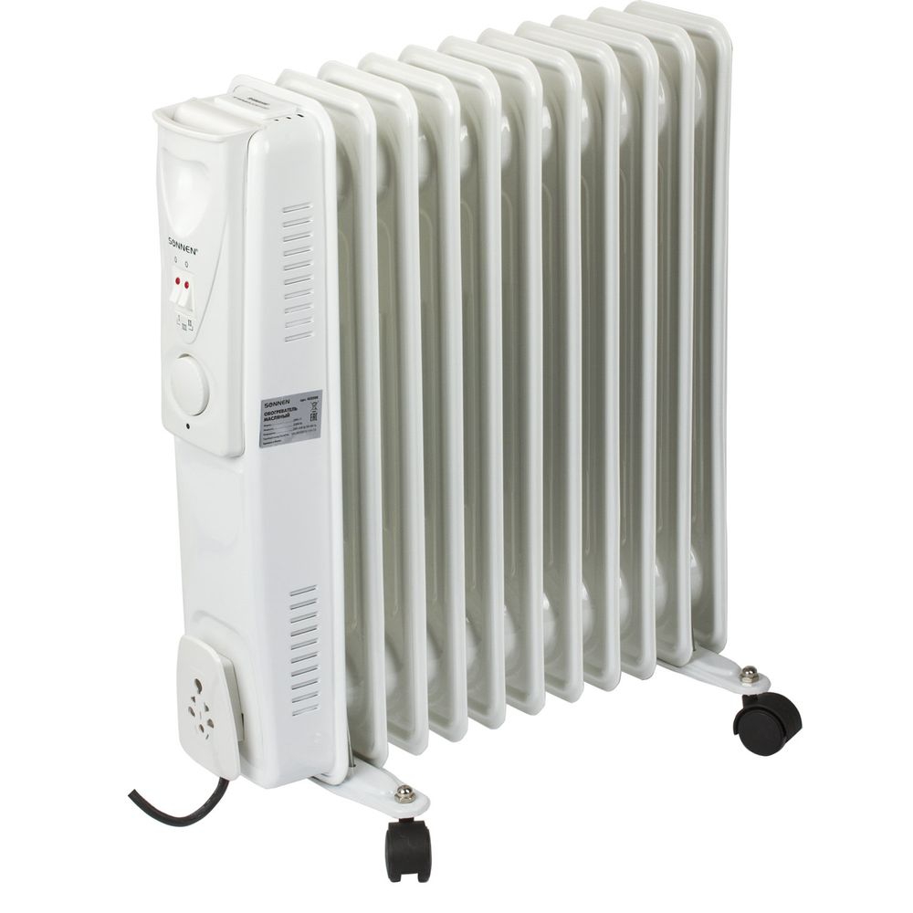 Обогреватель масляный SONNEN DFS-11 2500 Вт Белый