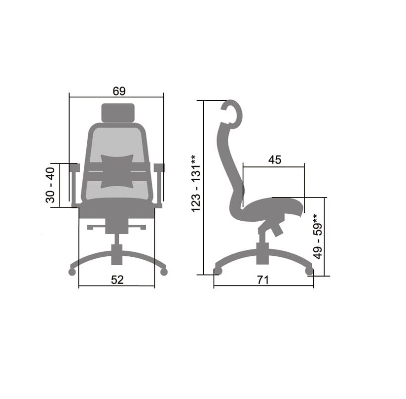 Кресло руководителя SAMURAI SL-3.02 Python Edition Черный плюс