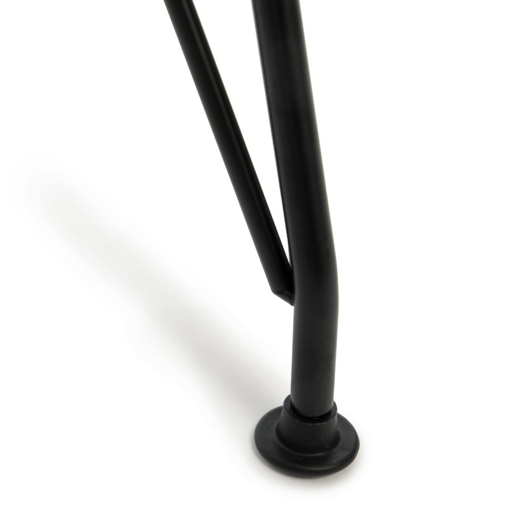 Стул HANSEN (mod. 622N) / 1 шт. в упаковке пластик/металл/эко кожа, 51х47х80 см, высота до сиденья 45 см, черный/черный