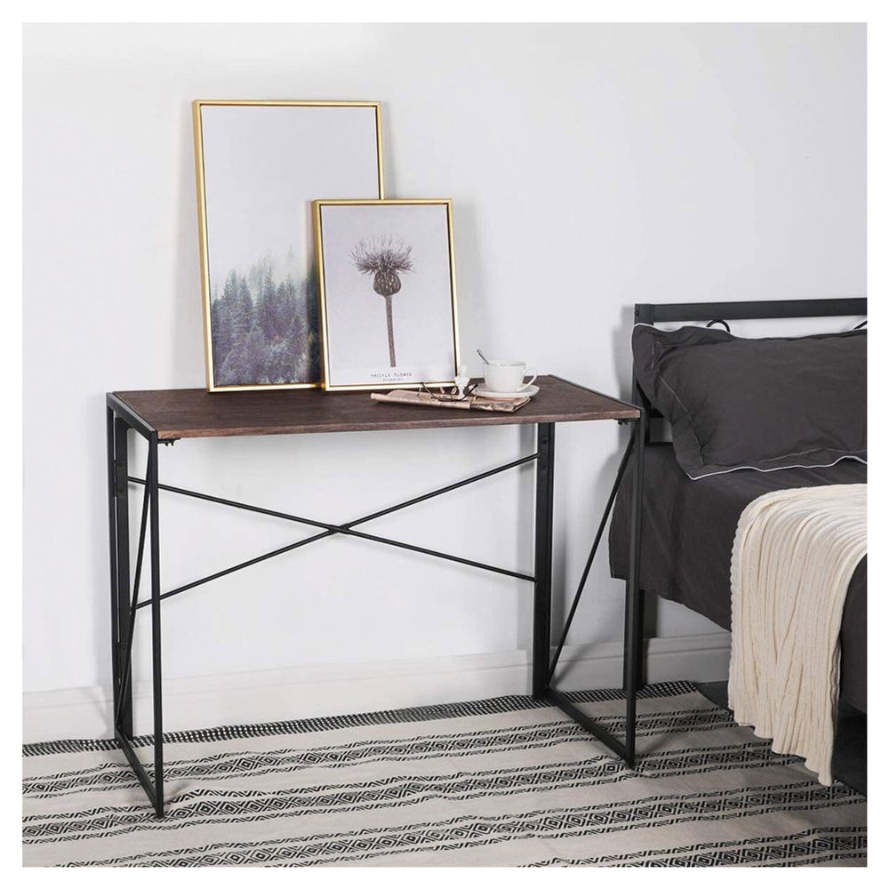 Стол на металлокаркасе BRABIX LOFT CD-002 Мореный дуб