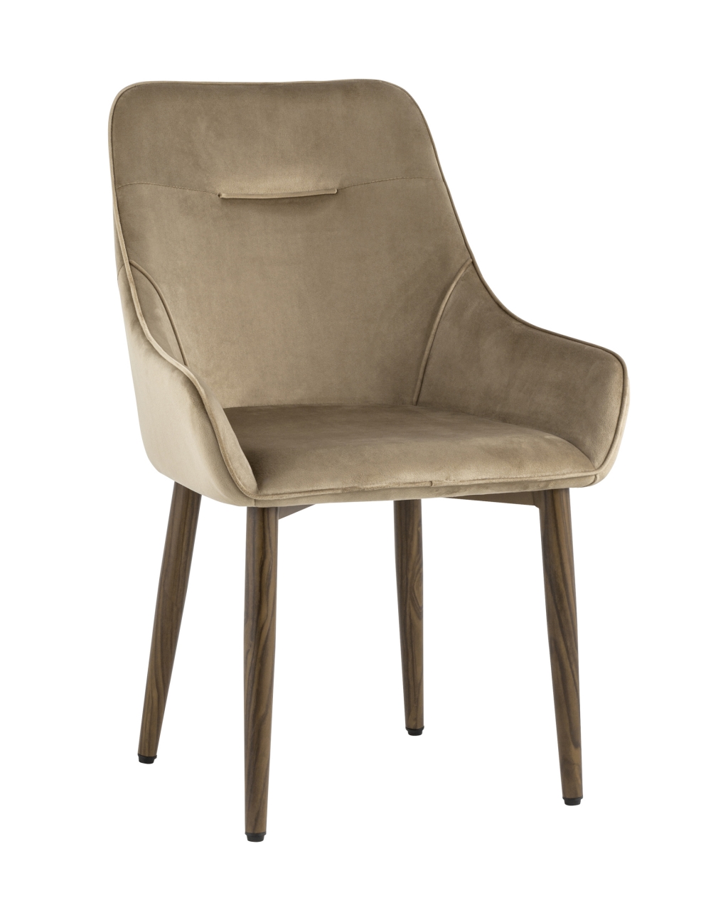 Комплект из двух стульев Диана велюр бежевый 2 шт