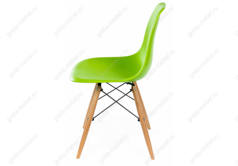 Стул деревянный Eames PC-015 green