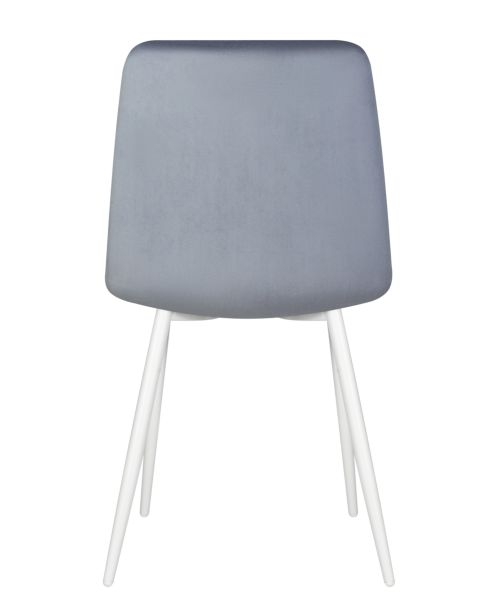 Стул обеденный DOBRIN CHILLY (Серо-голубой Holland 14, основание белое) 4 шт