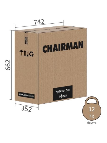 Кресло руководителя Chairman 545 экокожа Бежевый