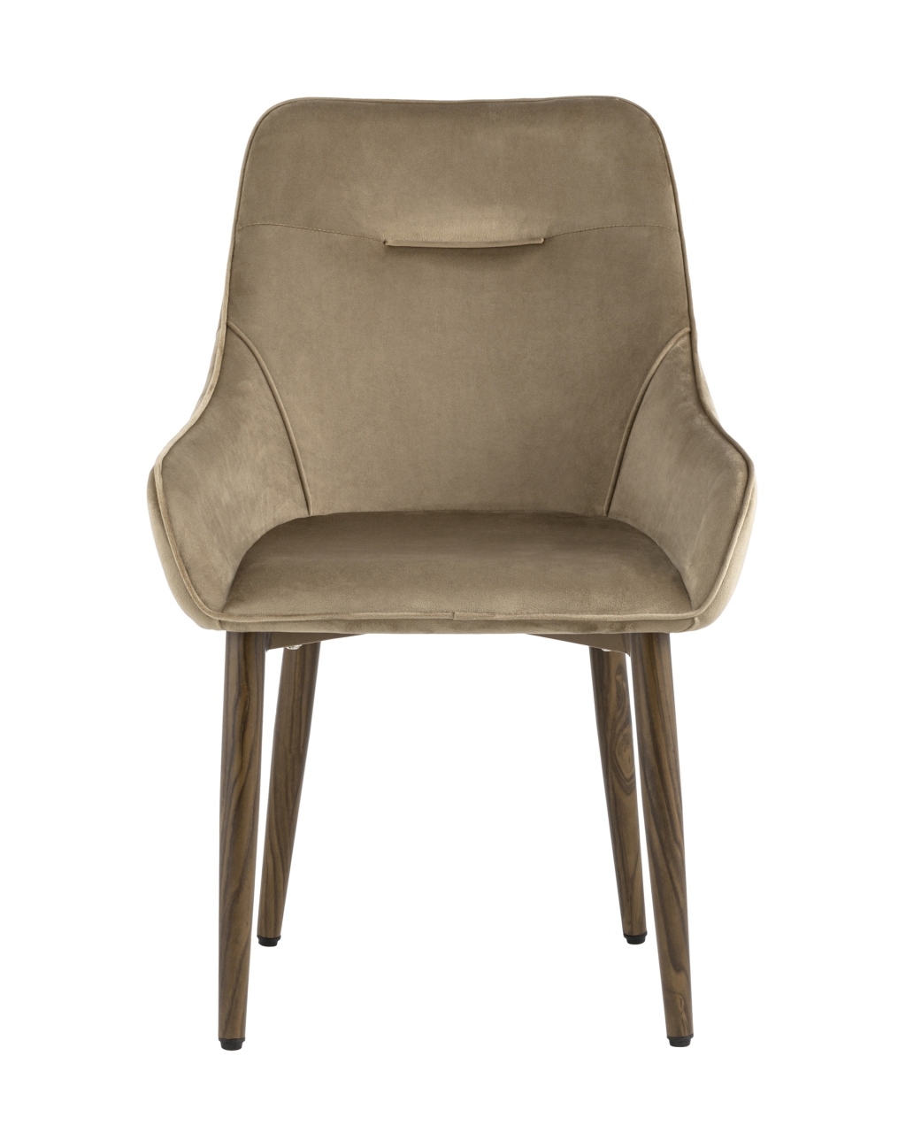 Комплект из двух стульев Диана велюр бежевый 2 шт