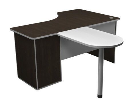 Станция рабочая с тумбой (левая) 3.16Л венге/серый