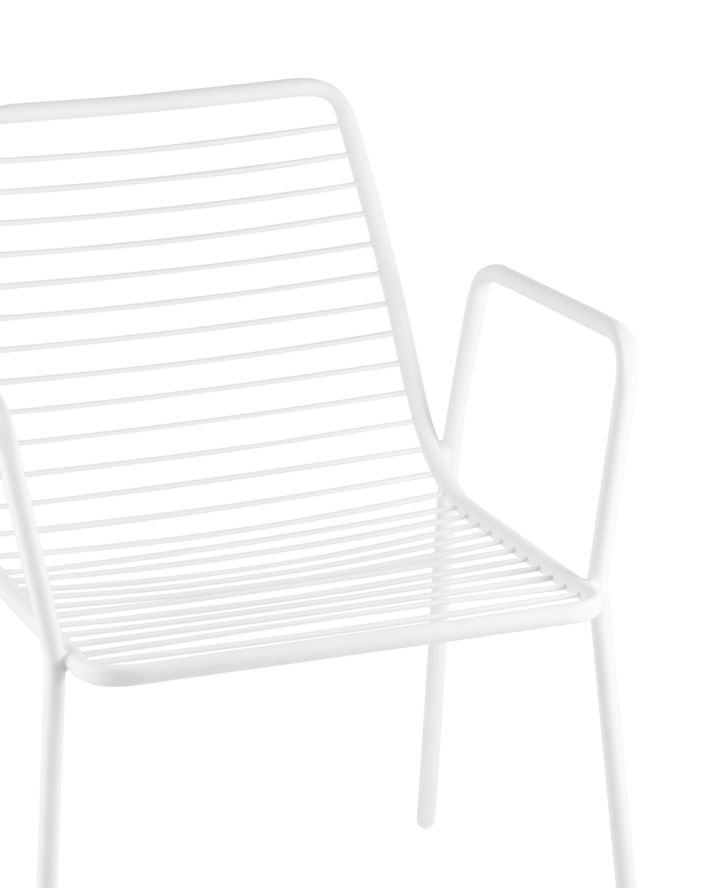 Стул Дели с подлокотниками металл Белый