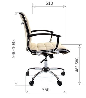 Кресло руководителя CHAIRMAN 760 М Экокожа премиум бежевая (Л)