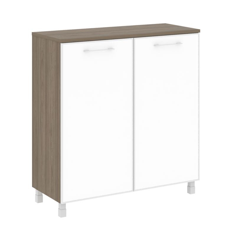 Шкаф квадратный Ялта ЛТ.СД-1.4 Р вхите Вяз Благородный/Стекло Вхите 1098*452*1168 / LT.SD-1.4 R white White