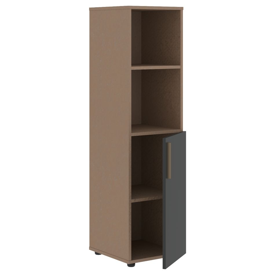 Шкаф-колонка с глухой малой дверью (правый) VELION VMCS 40.5 R Яшма черный Кобра