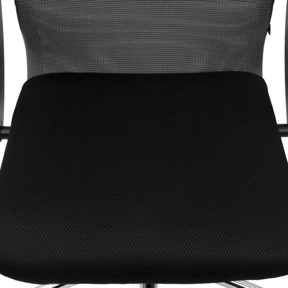 Кресло руководителя BRABIX PREMIUM Ultimate EX-801 хром Черное/серое