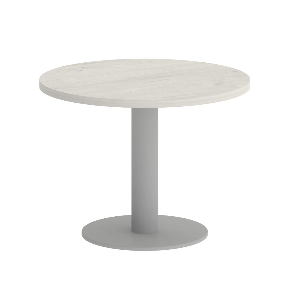 Стол журнальный круглый HOME OFFICE VR.SP-5-60.1G Дуб Наварра/Серый металл