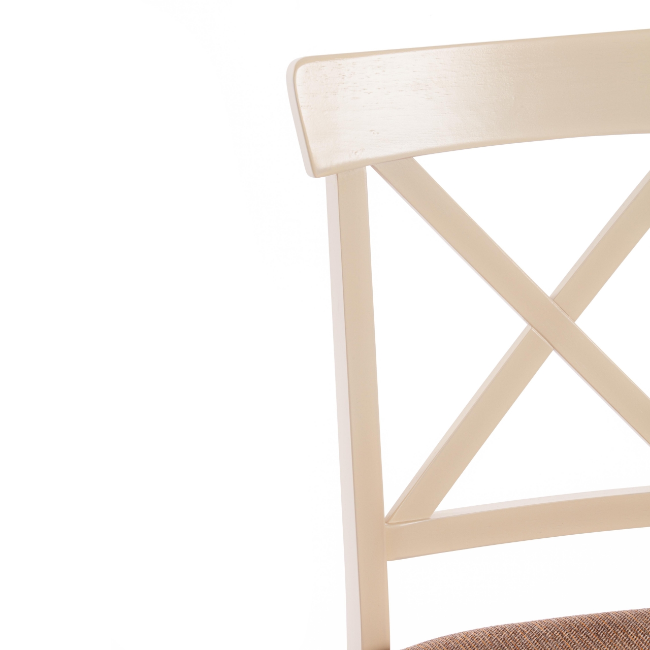 Стул Гольфи 2/ Golfi 2 дерево гевея, 45*51*94, ivory white, ткань кор.-зол. (1505-9)