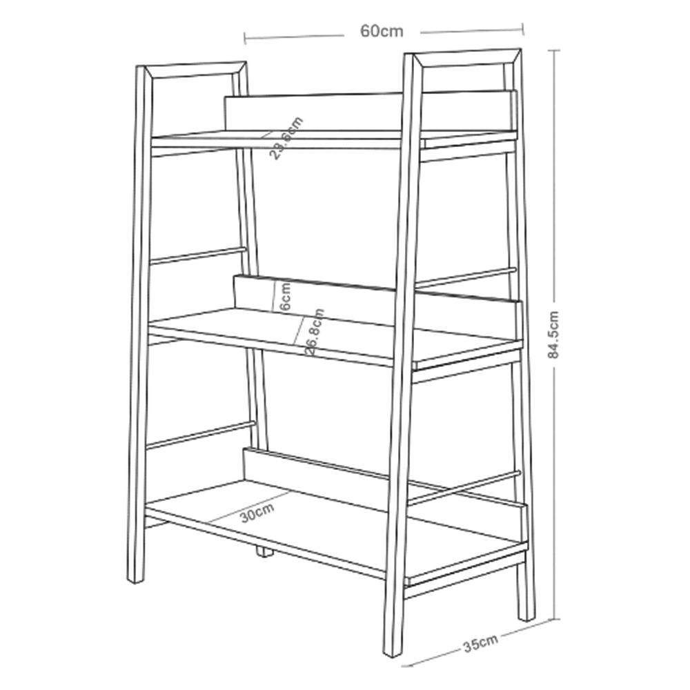 Стеллаж на металлокаркасе BRABIX LOFT SH-002 Дуб антик
