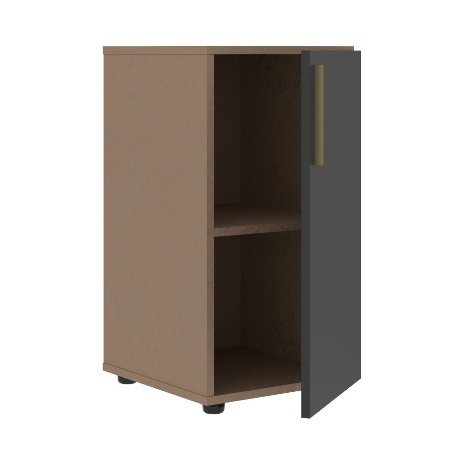 Шкаф-колонка с глухой малой дверью (правый) VELION VLCS 40.1 R Яшма черный Кобра