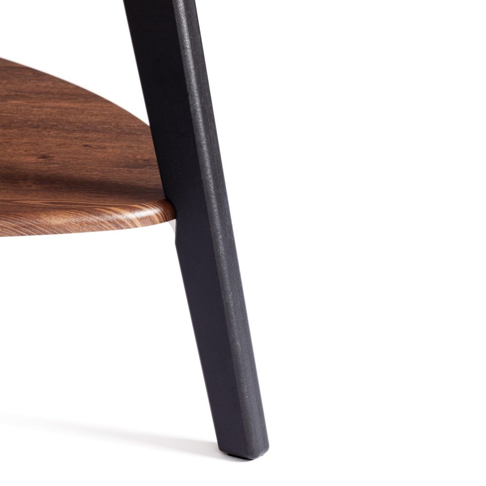 Журнальный стол FABIO мдф, 77х78х50 см, орех кантри/черный