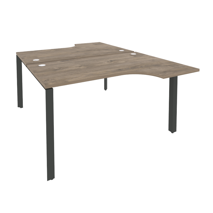 Рабочая станция на П-образном м/к ONIX O.MP-D.SA-2 Тиквуд Темный/Антрацит