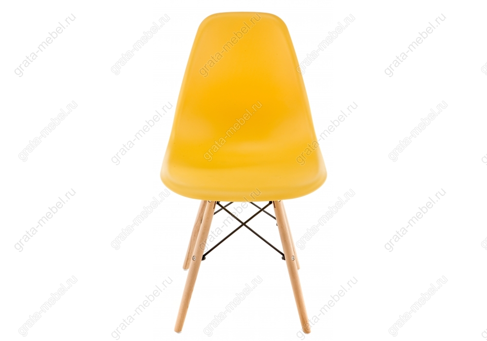Стул деревянный Eames PC-015 yellow