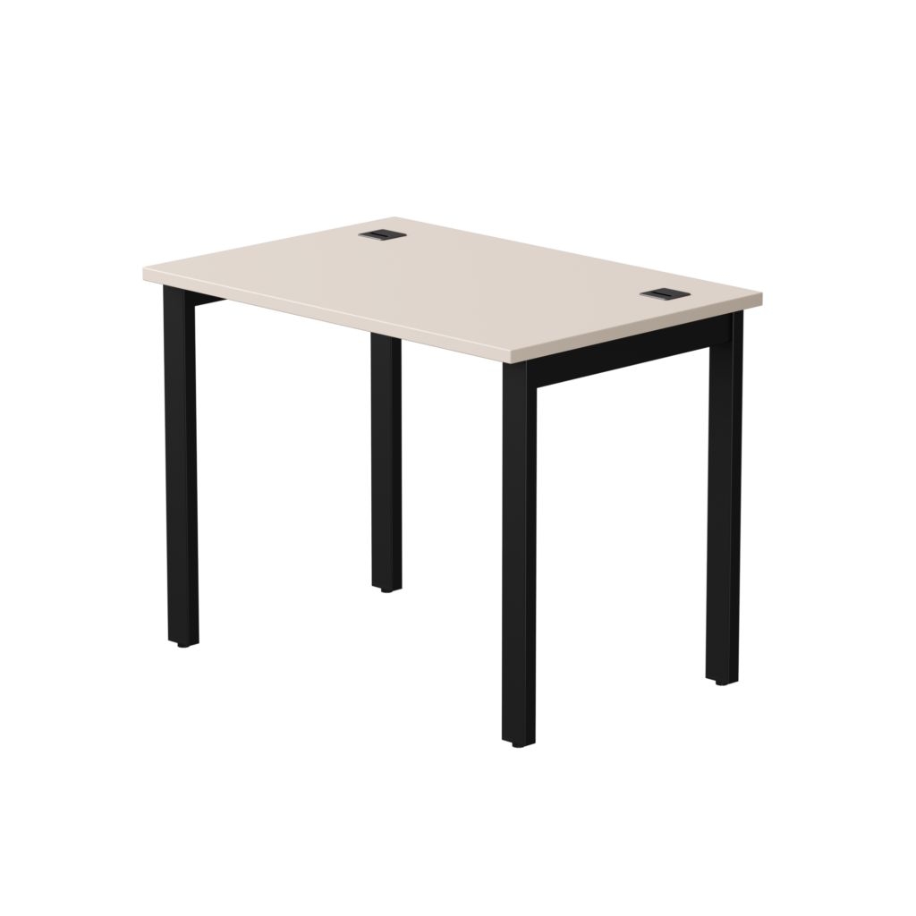 Стол прямой на металлокаркасе, опоры 90 гр Everprof EVO 254S005 Кашемир Черный