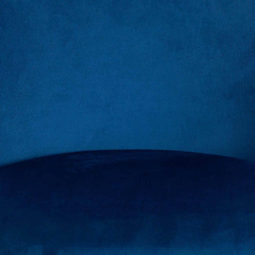 Стул MONRO (mod. 5144) / 1 шт. в упаковке металл/вельвет, 51x56x84 см, синий (HLR 64)/черный