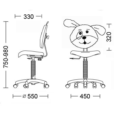 Кресло детское DOG GTS