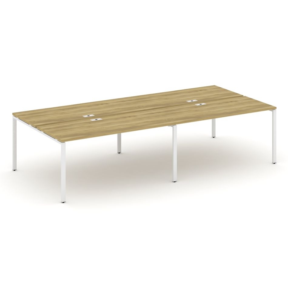 Рабочая станция двухсторонняя на 4 места CONCEPT CN.DRS-008 Дуб Винченцо Белый