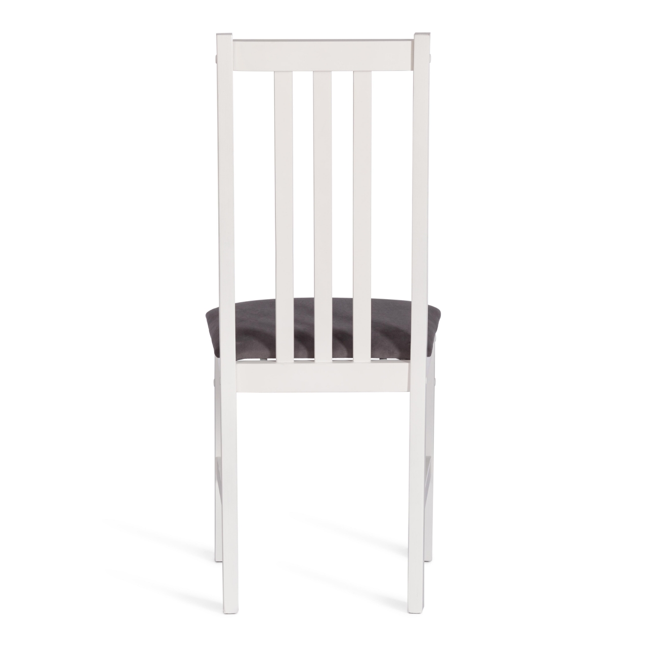 Стул SWEDEN (комплект) NEW, Многослойный березовый шпон, 41х40х99 см, white/велюр темно-серый