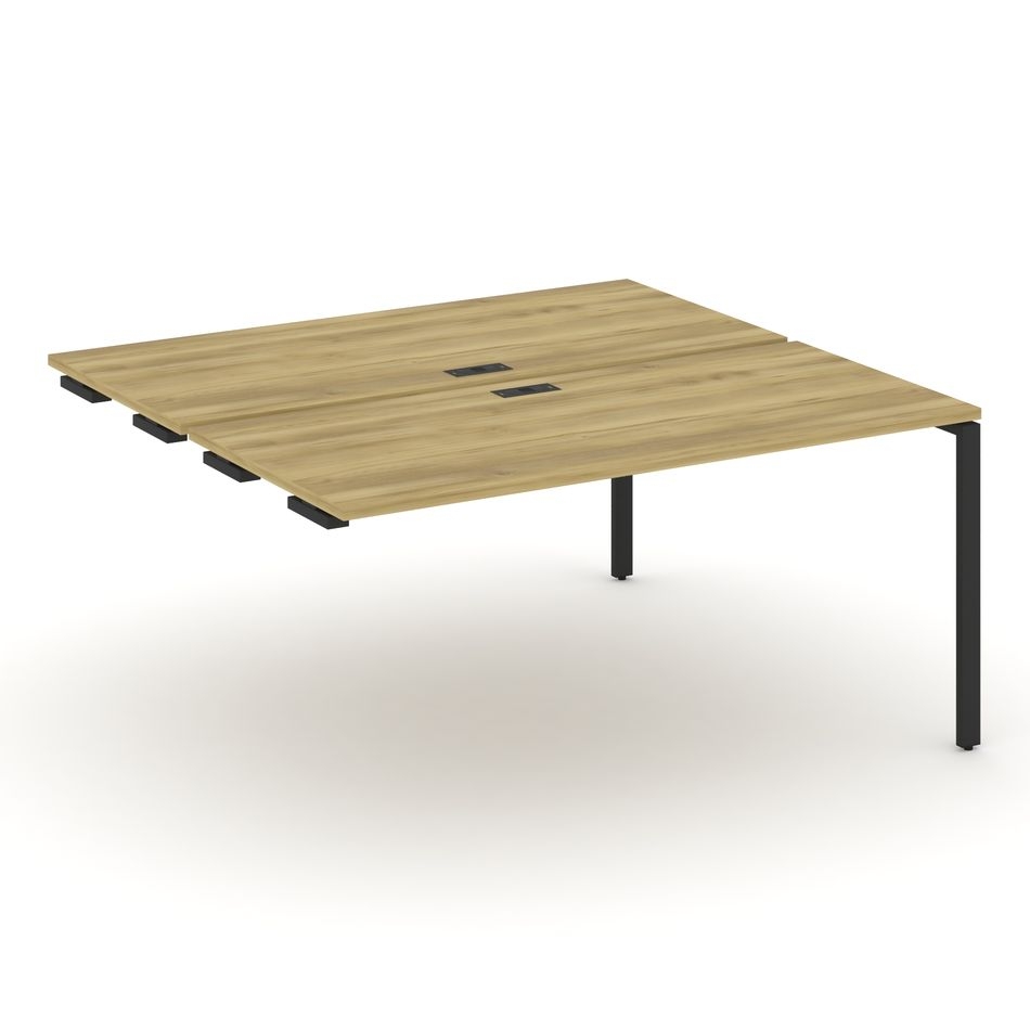 Двойной стол-приставка к опорным тумбам/шкафам CONCEPT CN.DSPR-004 Дуб Винченцо Антрацит