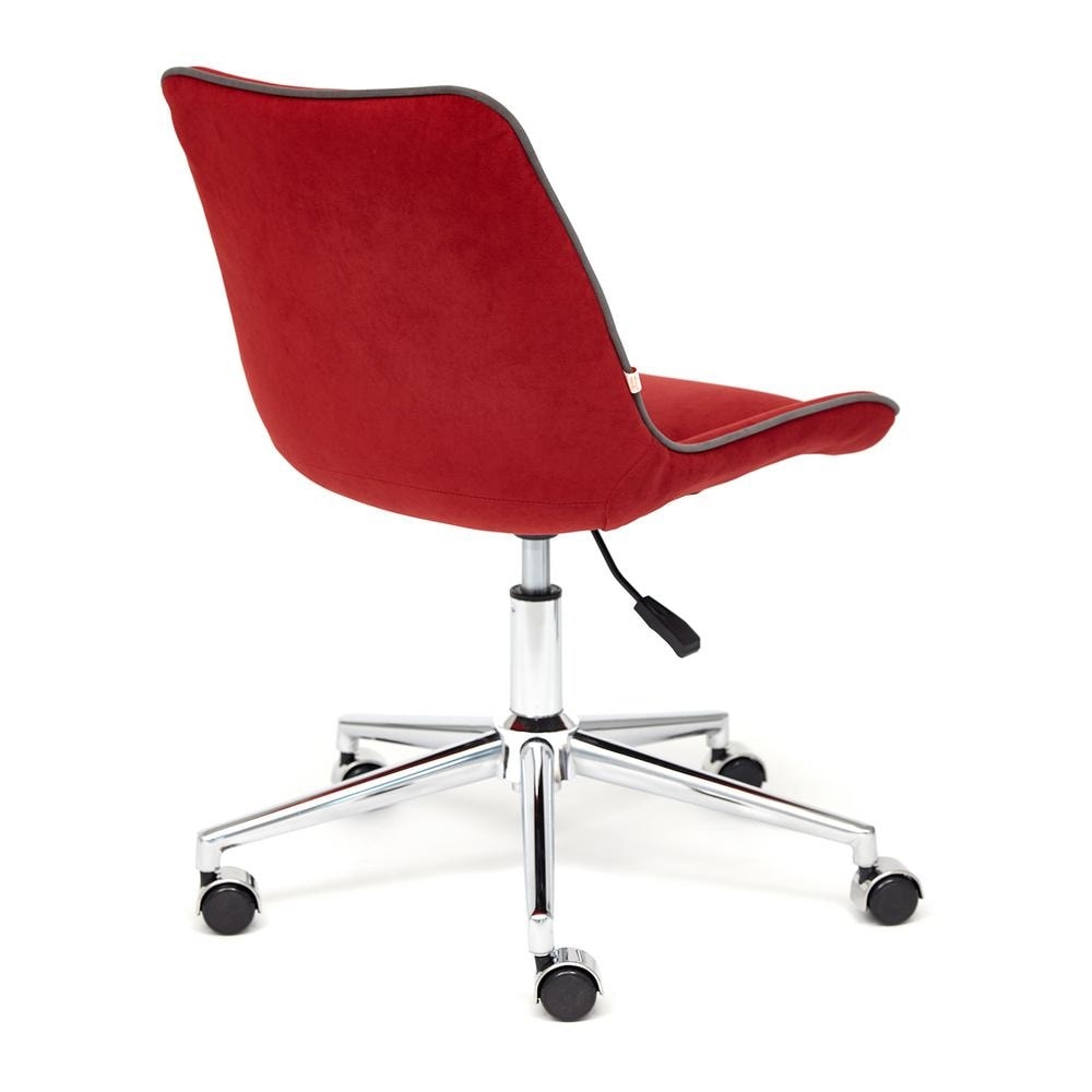 Кресло STYLE флок , бордовый, 10