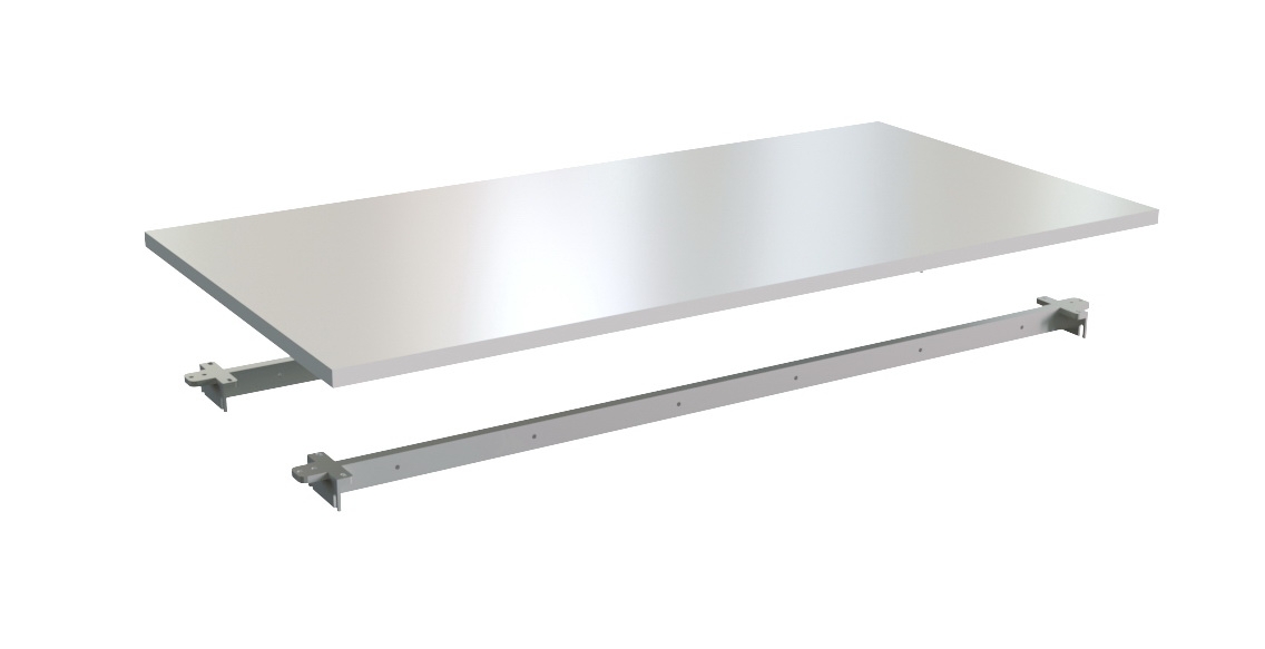 Столешница одинарная 140 (с траверсами) Steel 11 140 Белая