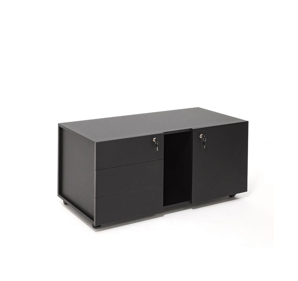 Приставка подкатная UNIO 103 201 black Черная