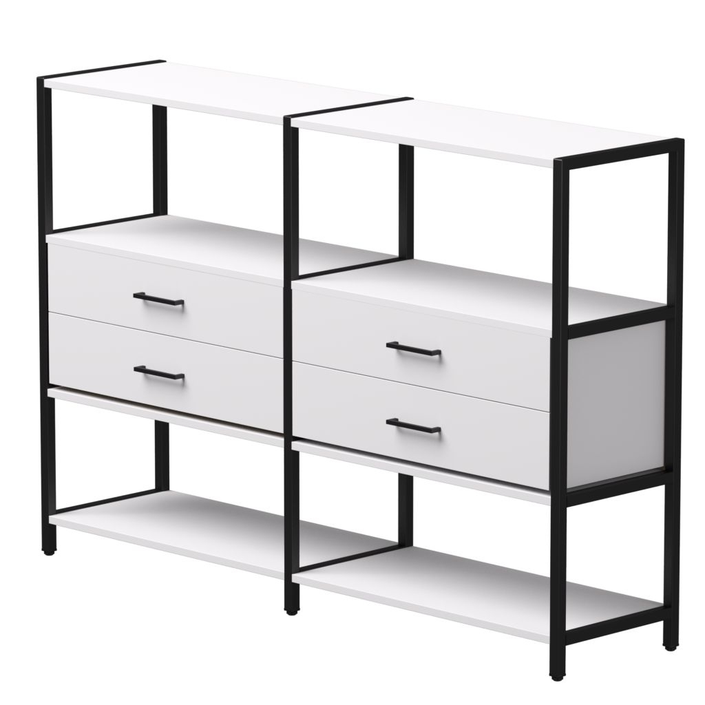 Набор стеллажных систем Everprof EVO №2  Белый Черный