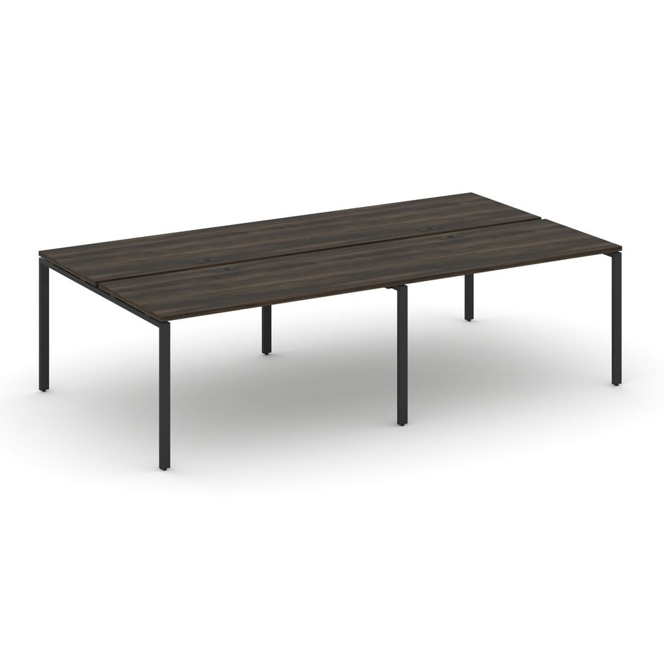 Рабочая станция двухсторонняя на 4 места CONCEPT CN.DRS-007 Дуб Мали Черный