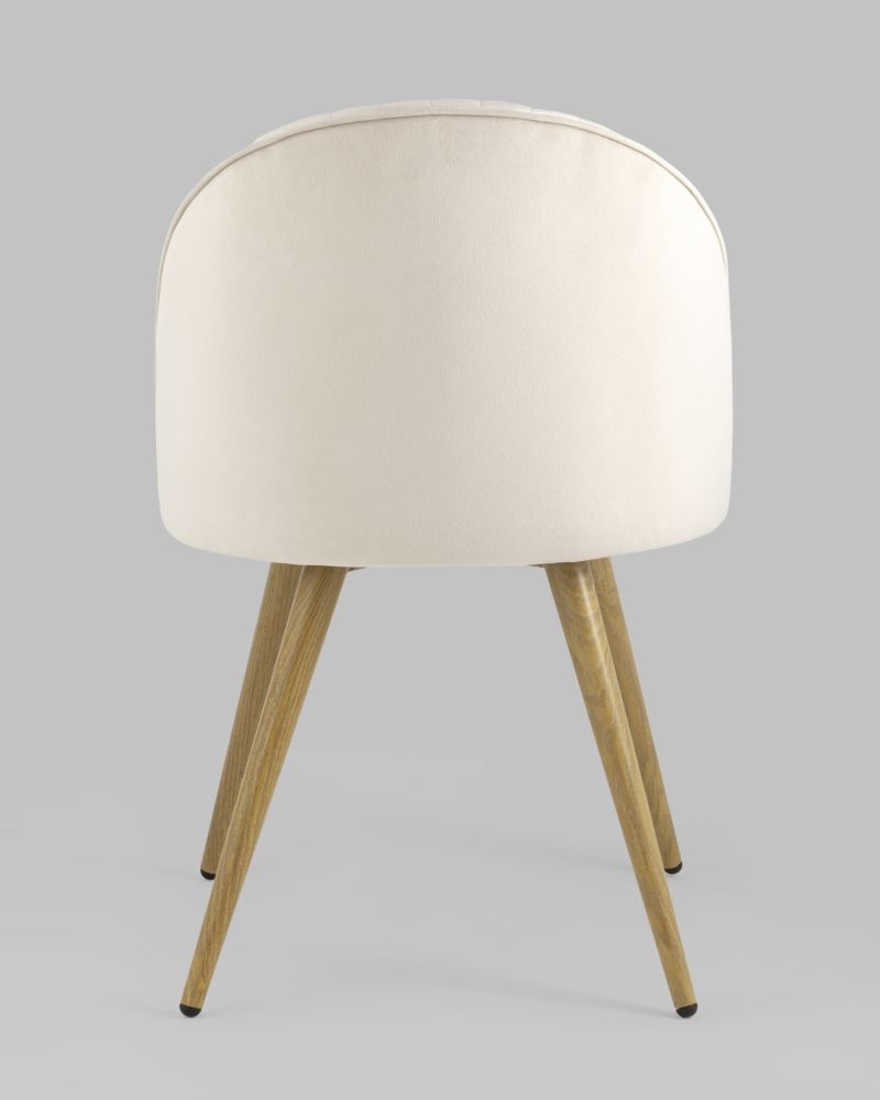 Стул Лион Страйпс велюр Кремовый