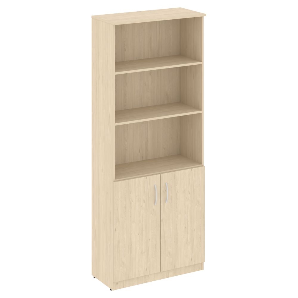 Шкаф высокий широкий (2 низкие двери ЛДСП) NOVA S В.СТ-1.1 Бук Артизан