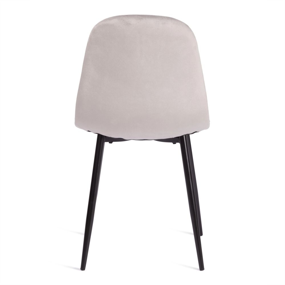 Стул BREEZE (mod. 4724) вельвет/металл, 44 х 53 х 87 см, Light grey (светло-серый) HLR14 / черный