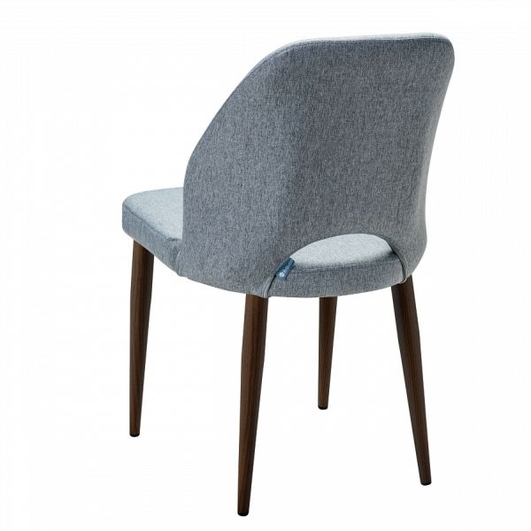 Стул Ledger св.серый/т. орех