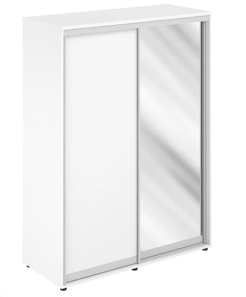Шкаф-купе высокий с одним зеркалом Sigma SG.720.WH.WH.AL Белый
