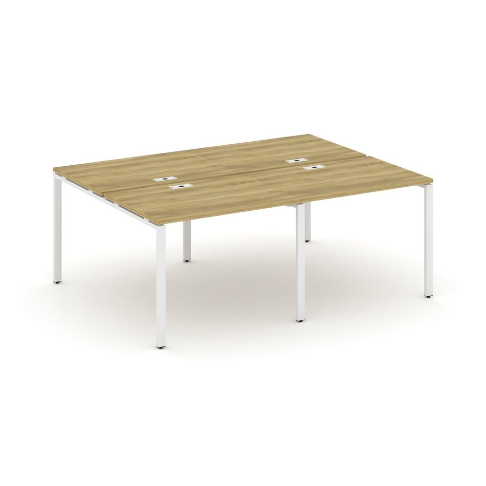 Рабочая станция двухсторонняя на 4 места CONCEPT CN.DRS-005 Дуб Винченцо Белый