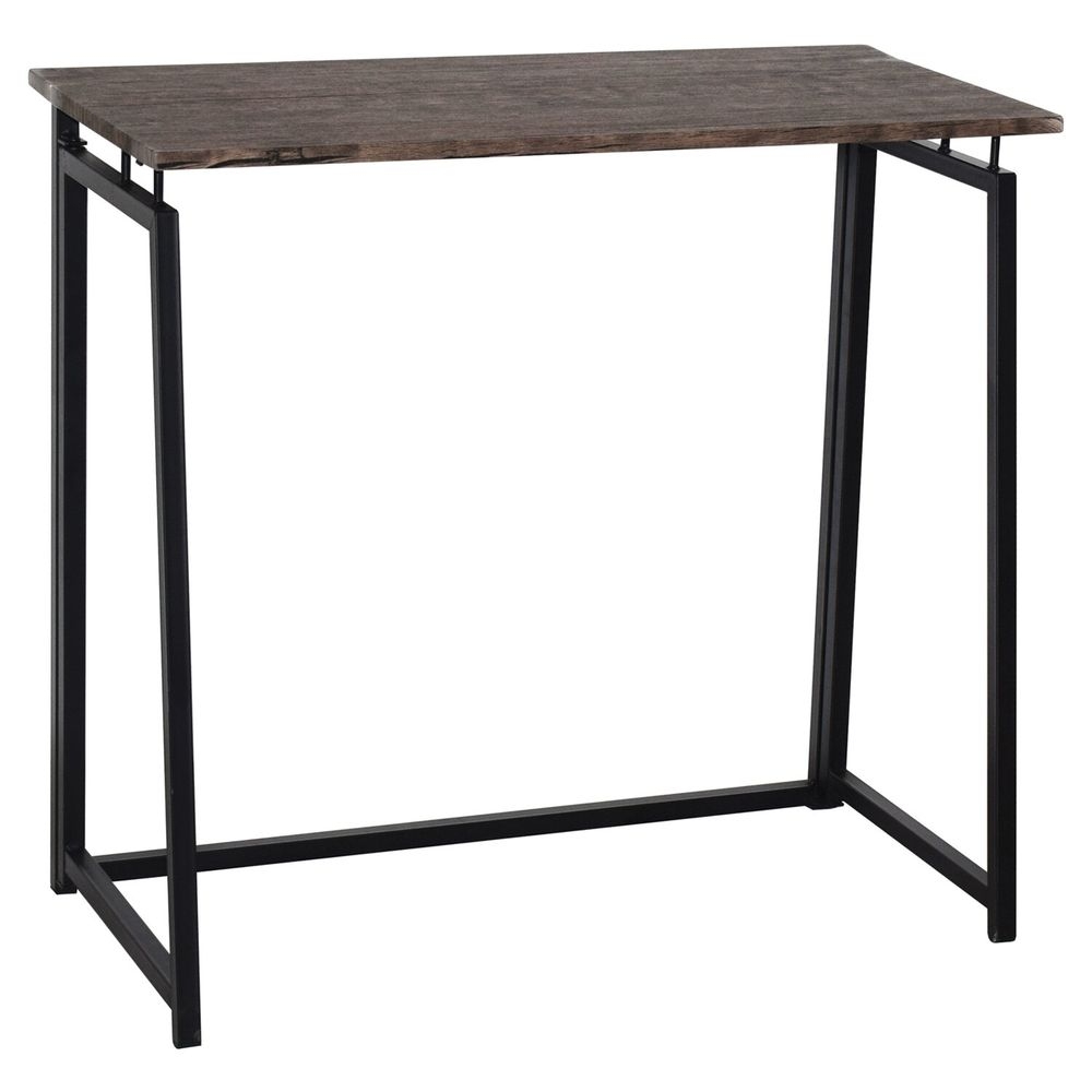 Стол на металлокаркасе BRABIX LOFT CD-001 Мореный дуб