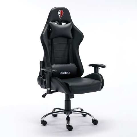 Геймерское кресло BRABIX Lumen GM-150 RGB подсветка Черное