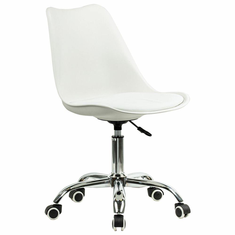 Офисное кресло БРАБИКС Еамес МГ-310 CХ экокожа Белый / BRABIX Eames MG-310 CH