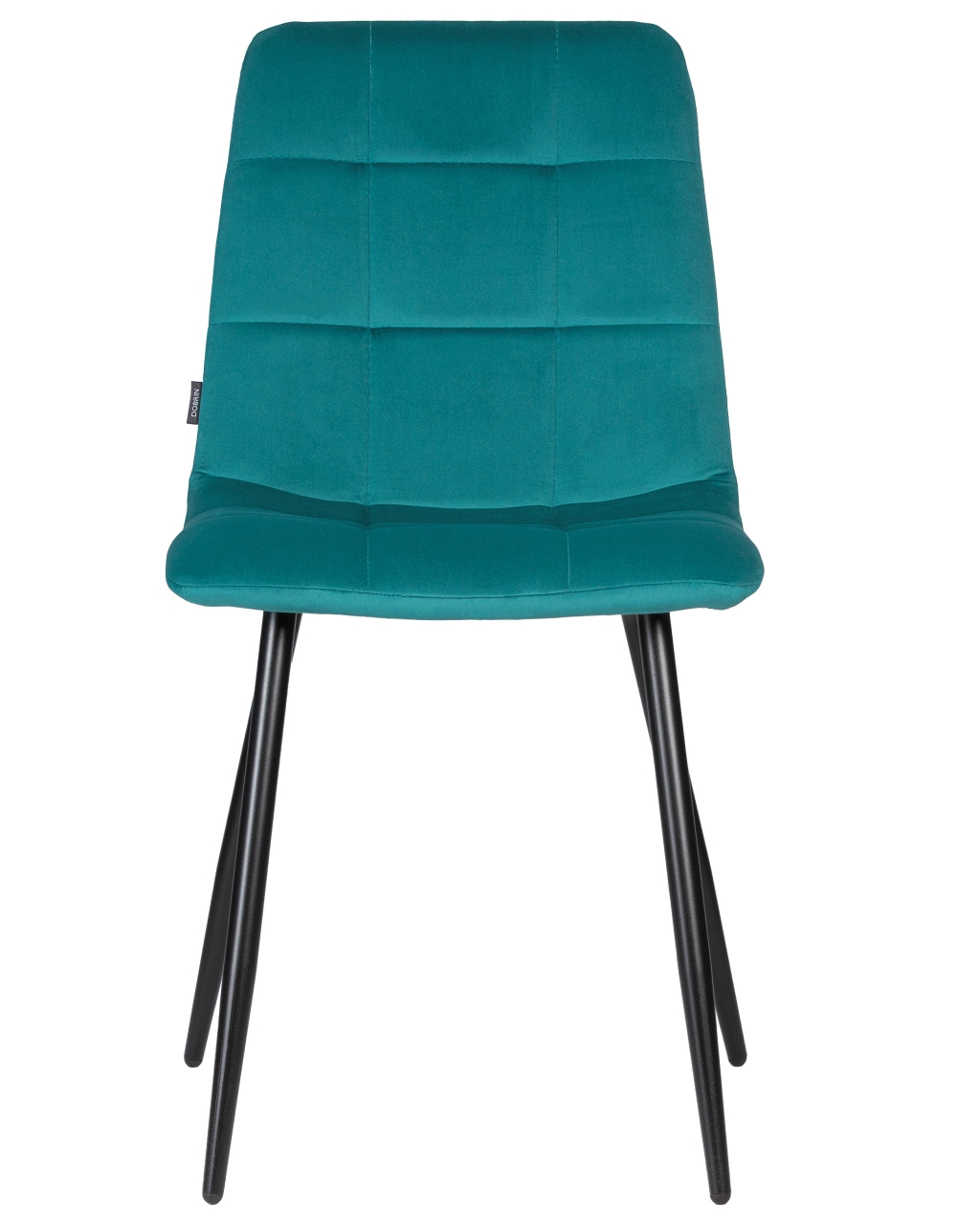 Стул обеденный DOBRIN CHILLY (Морской волны Holland 56, основание черное) 4 шт
