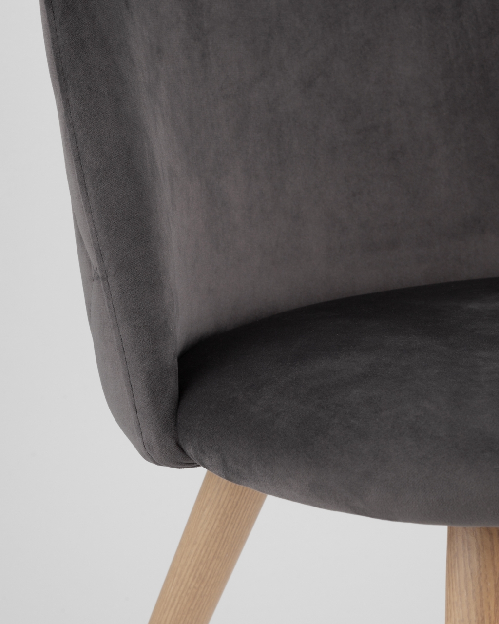 Стул Лион ромбами Серый